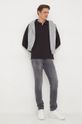 Pamučna majica dugih rukava Calvin Klein Jeans J30J324961 crna SS24