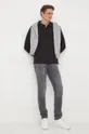 Хлопковый лонгслив Calvin Klein Jeans чёрный