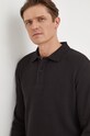 Calvin Klein Jeans longsleeve din bumbac negru J30J324961