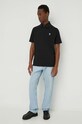 PS Paul Smith polo z domieszką lnu M2R.980XE.M22021 czarny SS24
