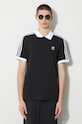 adidas Originals cotton polo shirt Adicolor Classics 3-Stripes black IL2501