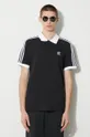 black adidas Originals cotton polo shirt Adicolor Classics 3-Stripes