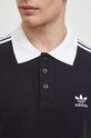 Бавовняне поло adidas Originals Adicolor Classics 3-Stripes IL2501 чорний