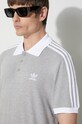 adidas Originals polo in cotone Adicolor Classics 3-Stripes IL2502 grigio