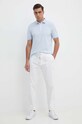 Joop! polo bawełniane Percy 30041237 niebieski SS24