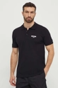 Moschino Underwear polo plażowe bawełniane nadruk czarny 1602.9309