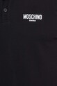 Пляжное поло из хлопка Moschino Underwear чёрный 1602.9309