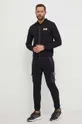 EA7 Emporio Armani polo bawełniane czarny