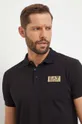 crna Pamučna polo majica EA7 Emporio Armani