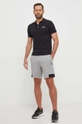 Pamučna polo majica EA7 Emporio Armani crna