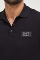 Bombažen polo EA7 Emporio Armani 3DPF24.PJ5SZ črna