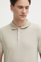 Tiger Of Sweden polo bawełniane Riose beżowy T68882038