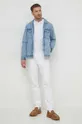 Βαμβακερό μπλουζάκι πόλο Pepe Jeans NEW OLIVER GD λευκό