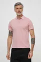 ροζ Βαμβακερό μπλουζάκι πόλο Pepe Jeans Ανδρικά
