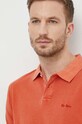 Pepe Jeans polo bawełniane NEW OLIVER GD pomarańczowy PM542099