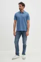 Bavlnené polo tričko Pepe Jeans NEW OLIVER GD modrá