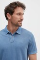Pepe Jeans polo bawełniane NEW OLIVER GD niebieski PM542099