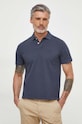 Bavlněné polo tričko Pepe Jeans NEW OLIVER GD hladký námořnická modř PM542099