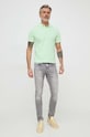 Pepe Jeans polo bawełniane NEW OLIVER GD PM542099 zielony SS25