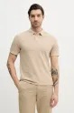 Pepe Jeans polo bawełniane beżowy PM542099