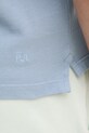 Памучна тениска с яка Pepe Jeans PM542099 син