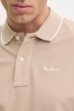 Bombažen polo Pepe Jeans Hans PM542101 bež