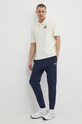 Хлопковое поло Fila Liverpool FAM0650 бежевый SS24
