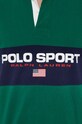 Памучна блуза с дълги ръкави Polo Ralph Lauren 710938458 зелен