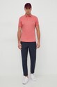 Бавовняне поло Polo Ralph Lauren 710704319 рожевий SS25