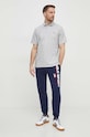 Polo tričko s prímesou ľanu Polo Ralph Lauren 710933390 sivá SS24