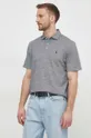 siva Polo majica s dodatkom lana Polo Ralph Lauren