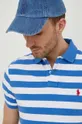 modrá Bavlnené polo tričko Polo Ralph Lauren