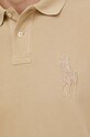 Бавовняне поло Polo Ralph Lauren бежевий 710936508