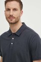 Polo tričko se lněnou směsí Pepe Jeans HOLLY šedá PM542146
