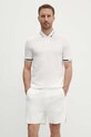 Armani Exchange polo bawełniane 3DZFLH.ZJM5Z biały