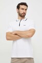 BOSS Green polo bawełniane bawełna biały 50512742
