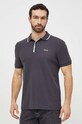 BOSS Green polo de bumbac regular gri 50512742