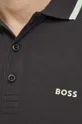 szürke Boss Green pamut póló