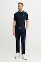 Barbour polo in cotone MML0358 blu navy SS25