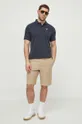 Barbour polo in cotone blu navy