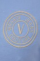 Versace Jeans Couture polo bawełniane 76GAGT03.CJ01T niebieski