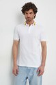 Versace Jeans Couture polo bawełniane biały 76GAGT00.CJ01T