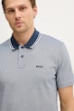 Βαμβακερό μπλουζάκι πόλο BOSS Orange PeoxfordNew μπλε 50507814
