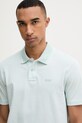 BOSS Orange polo męskie bawełniane PeoxfordNew turkusowy 50507814