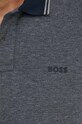 Βαμβακερό μπλουζάκι πόλο Boss Orange μπλε 50507814
