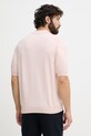 Ρούχα BOSS Orange πόλο ανδρικό με βαμβάκι 50514223 ροζ