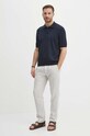 BOSS Orange polo 50514223 granatowy SS25