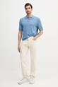 BOSS Orange tricou polo 50514223 albastru SS25