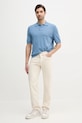 BOSS Orange tricou polo 50514223 albastru SS25