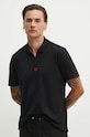 HUGO polo bawełniane czarny 50509866